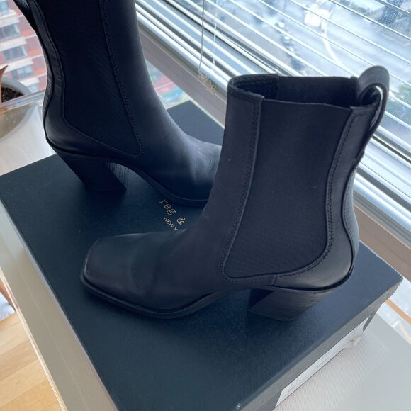 RAG & BONE Axis Chelsea Boot/ Color: Black - Picture 3 of 9